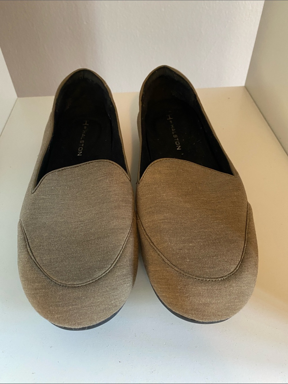 Halston Comfy Taupe/Brown Slip-On Loafers